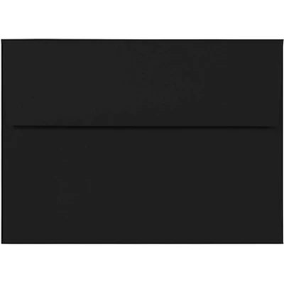 JAM Paper A7 Smooth Black Invitation Envelopes, 50ct.