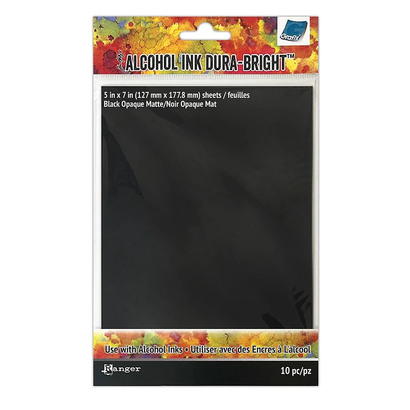 Tim Holtz® Alcohol Ink Dura-Bright® Black Film, 10ct.