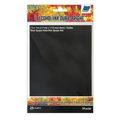 Tim Holtz® Alcohol Ink Dura-Bright® Black Film, 10ct.