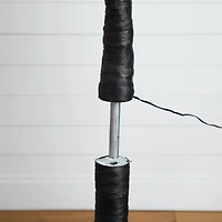 8ft. Pre-Lit Halloween Deluxe Black Twig Artificial Tree with 216 Orange & Purple LED Lights