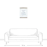 I Smile Because You're My Dad Teak Hanging Canvas