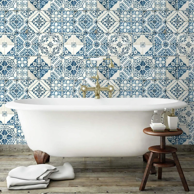 RoomMates Mediterranean Tile Peel & Stick Wallpaper