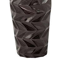 Dark Brown Aluminum Modern Vase, Set of 2" 19", 15"