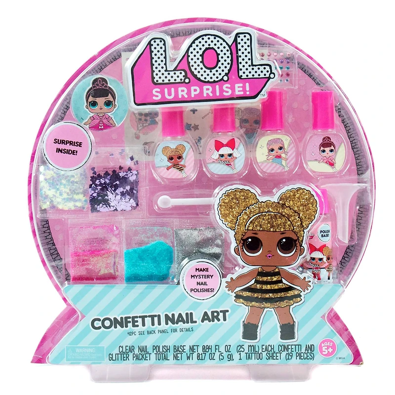 L.O.L. Surprise! Confetti Nail Art