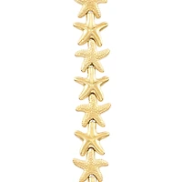 Gold Metal Starfish Beads, 14mm by Bead Landing™