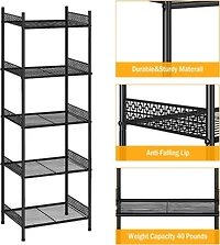 NEX™ 57" Black 5-Tier Wire Storage Organizer