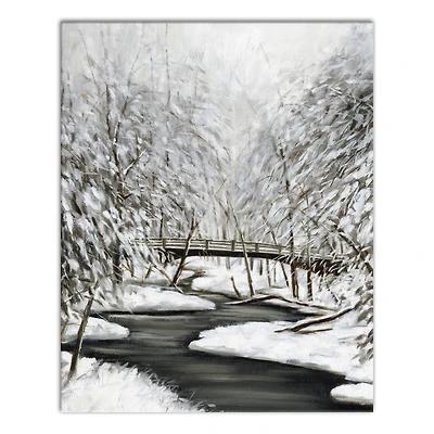 Winter Creek 16" x 20" Canvas Wall Art