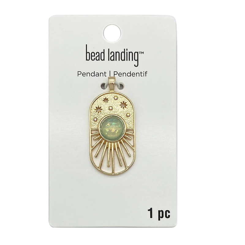 Opal Sunburst Evil Eye Pendant by Bead Landing™
