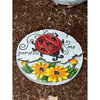Sunflower Lady Bug Garden Stepping Stone