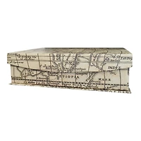 Map Flip Top Decorative Box by Ashland