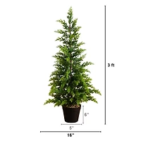 3ft. Artificial Cypress Topiary Christmas Tree