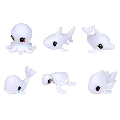 Assorted Scribble Scrubbie® Ocean Pets Washable Pet Figurine