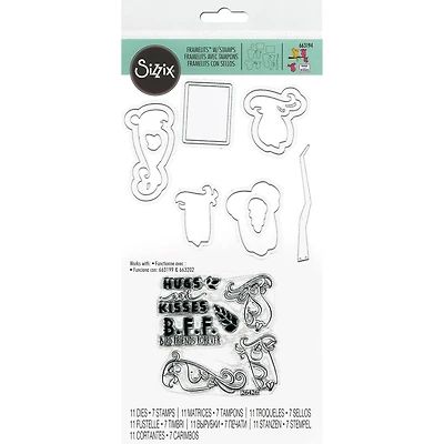 Sizzix® Framelits™ Love Bird Die & Stamp Set