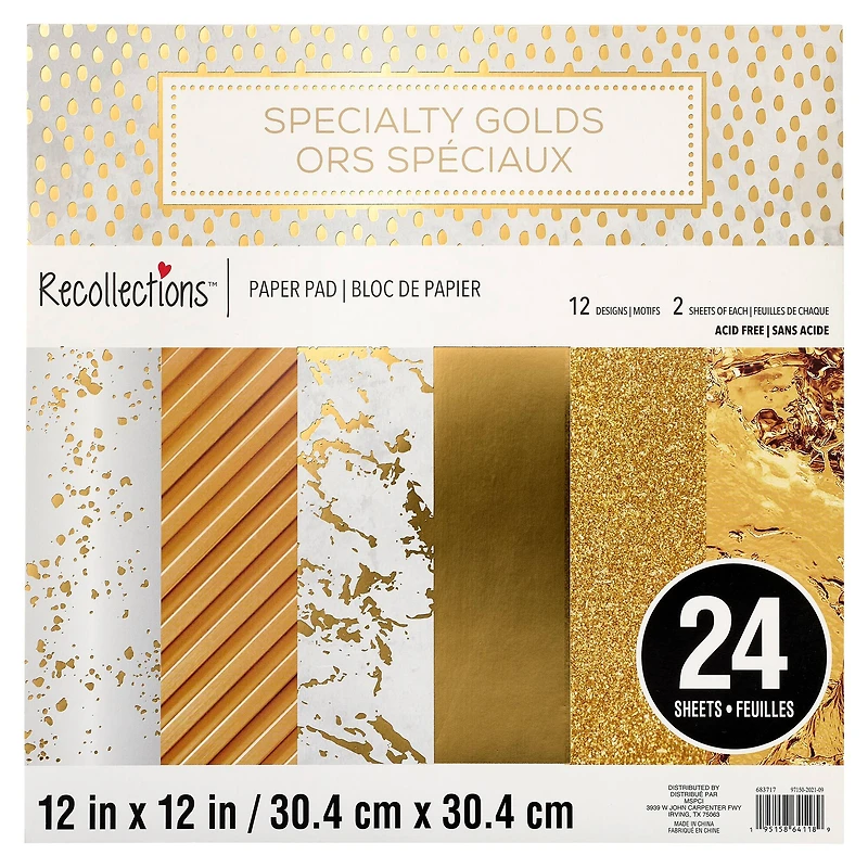 Specialty Golds Paper Pad by Recollections™