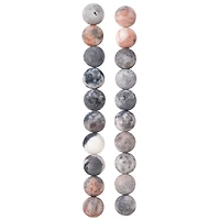 Pink & Purple Zebra Agate Round Beads, 10mm by Bead Landing™