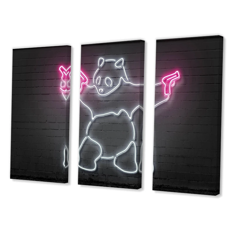 Designart - Bad Panda - Modern Canvas Wall Art