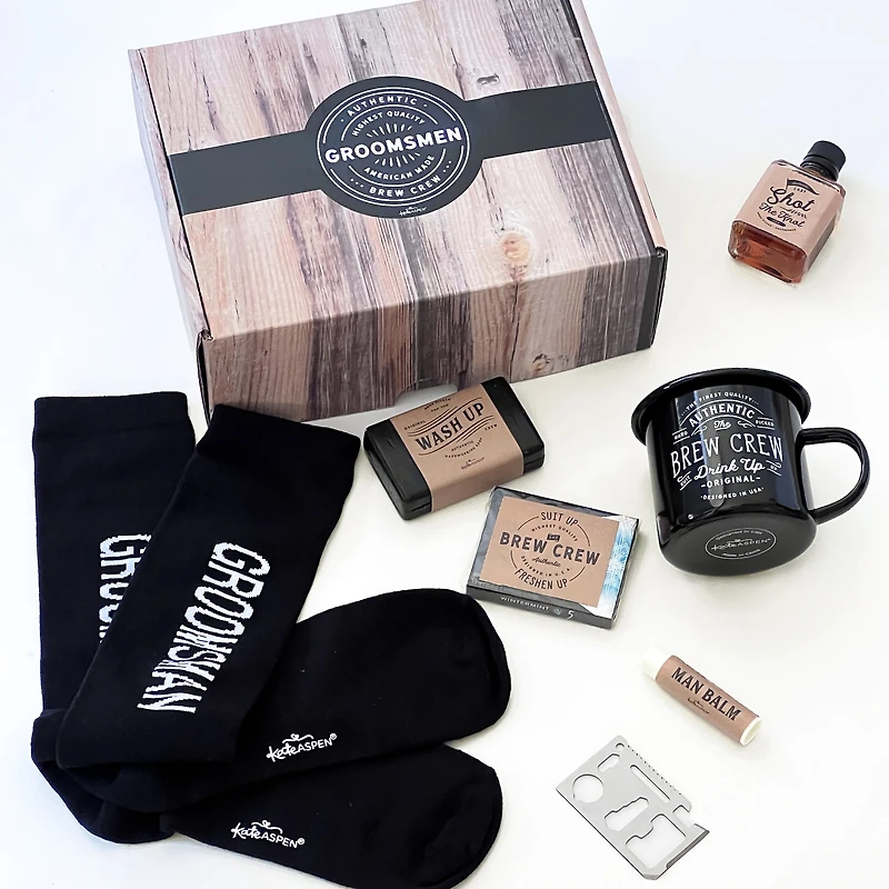 Kate Aspen® Brew Crew Groomsman Gift Box Kit
