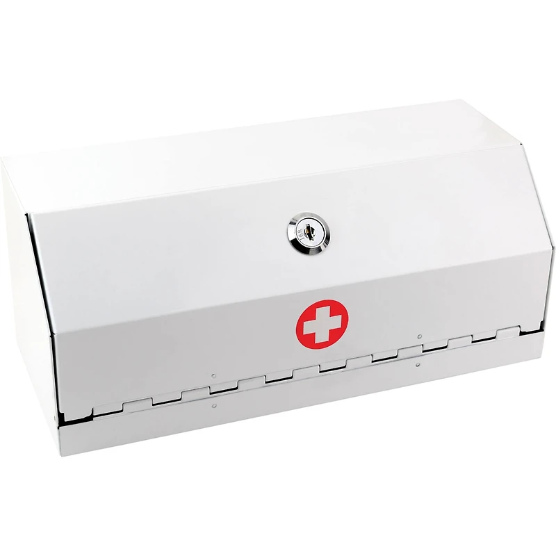 Helix® White Locking Prescription Drug Cabinet