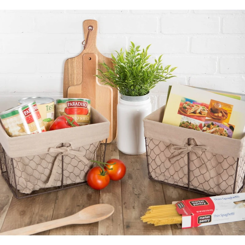 DII® Medium Chicken Wire Baskets, 2ct.