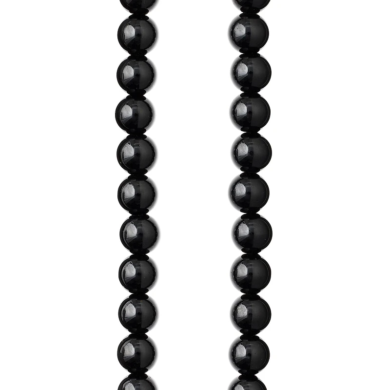 Black Round Jasper Beads, 8mm by Bead Landing™