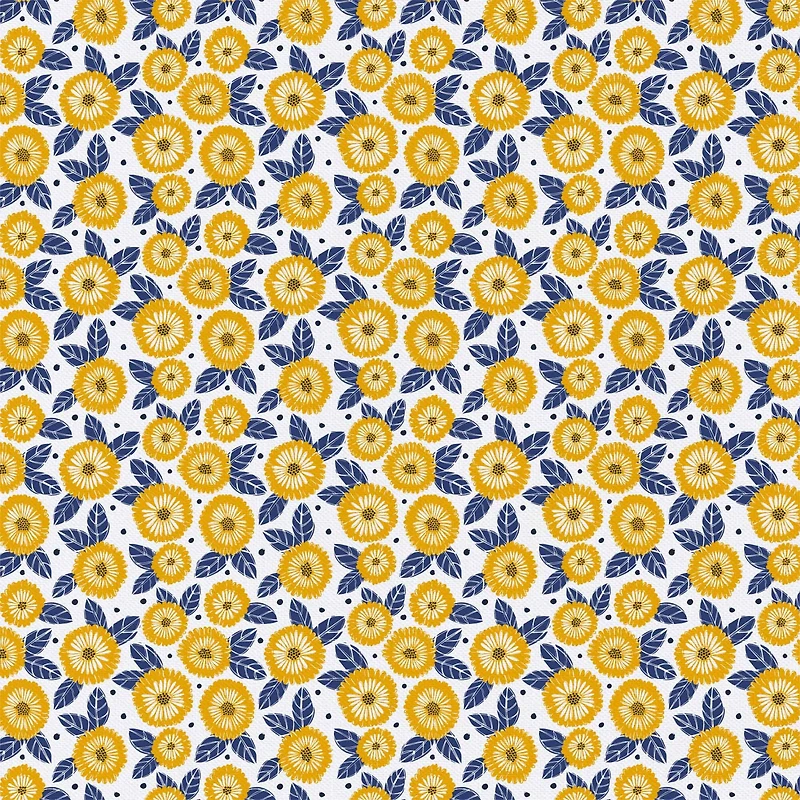 Emma & Mila® Marigold Flower Cotton Fabric By The Yard, 8yd. Bolt