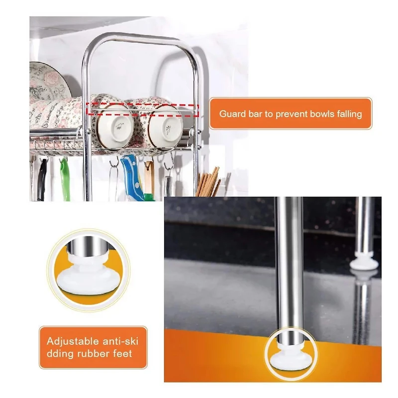 NEX™ Stainless Steel Single Layer Adjustable Dish Rack