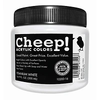 Cheep® Titanium White Acrylic Paint, 16.9oz.