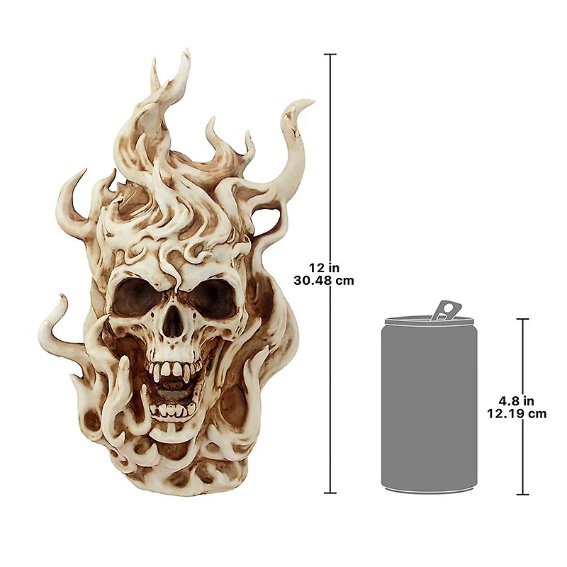 Design Toscano Hell's Flames Vampire Skull Statue