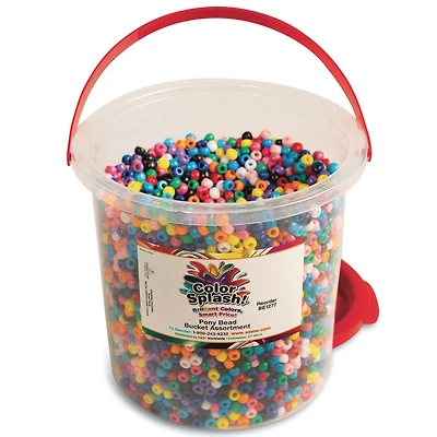Color Splash!® Pony Bead Bucket, 9mm
