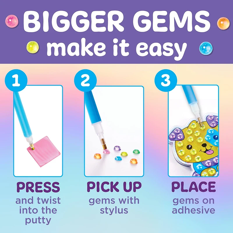 Creativity for Kids® Bubble Gems™ Puppy Dog Backpack Keychain Kit