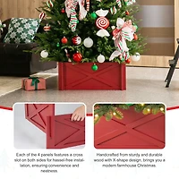 Glitzhome® Red Wood Tree Collar