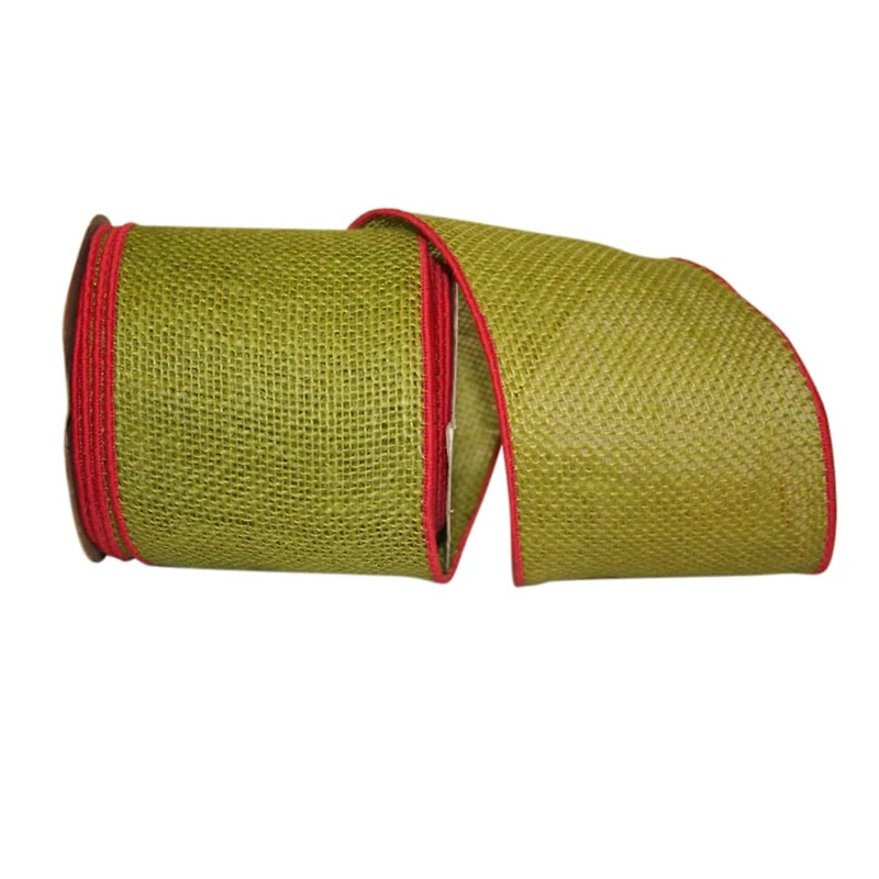 JAM Paper 4" x 10yd. Burlap Wired Ribbon