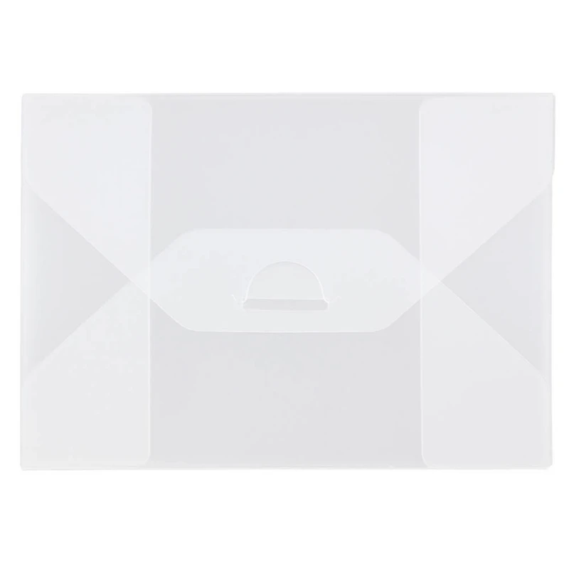 JAM Paper 5.5" x 7.5" Clear Frost Tuck Flap Closure Plastic Envelope