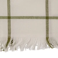 DII® Ventana Green Check Fringed Cloth Dinner Napkins, 6ct.