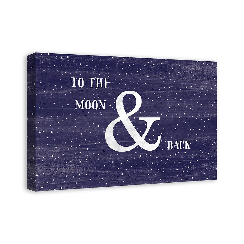 To The Moon & Back Canvas Wall Art