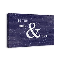 To The Moon & Back Canvas Wall Art