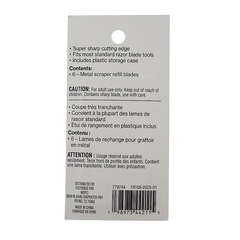 Metal Scraper Refill Blades, 6ct. by Craft Smart®