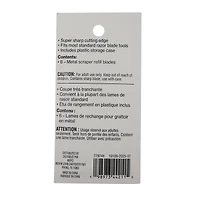 Metal Scraper Refill Blades, 6ct. by Craft Smart®