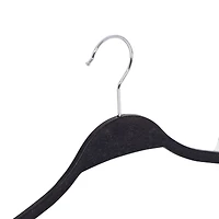 Honey Can Do Black Natural Wheat Husk Slim Hangers, 25ct.
