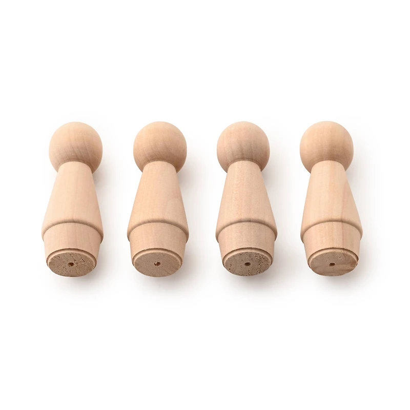 12 Packs: 4 ct. (48 total) Wooden Peg People by Creatology™