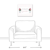 The Best Moms Get Promoted To Grandma Canvas Wall Art