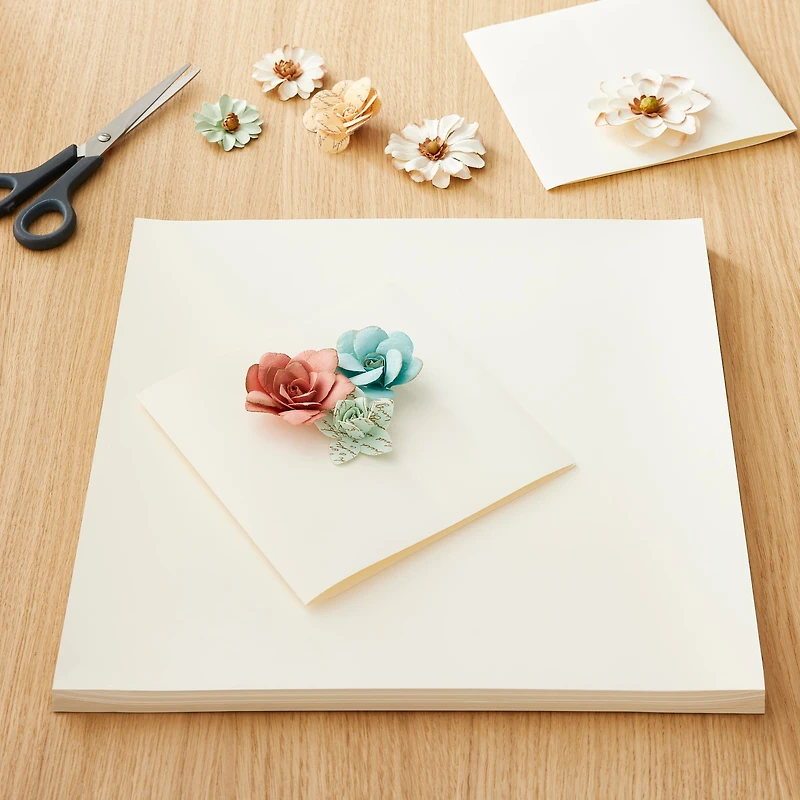 9 Packs: 60 ct. (540 total) Natural 12" x 12" Linen Texture Cardstock by Recollections™