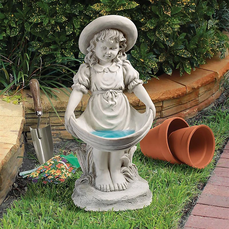 Design Toscano 21" Sophie in her Sundress Outdoor Statue