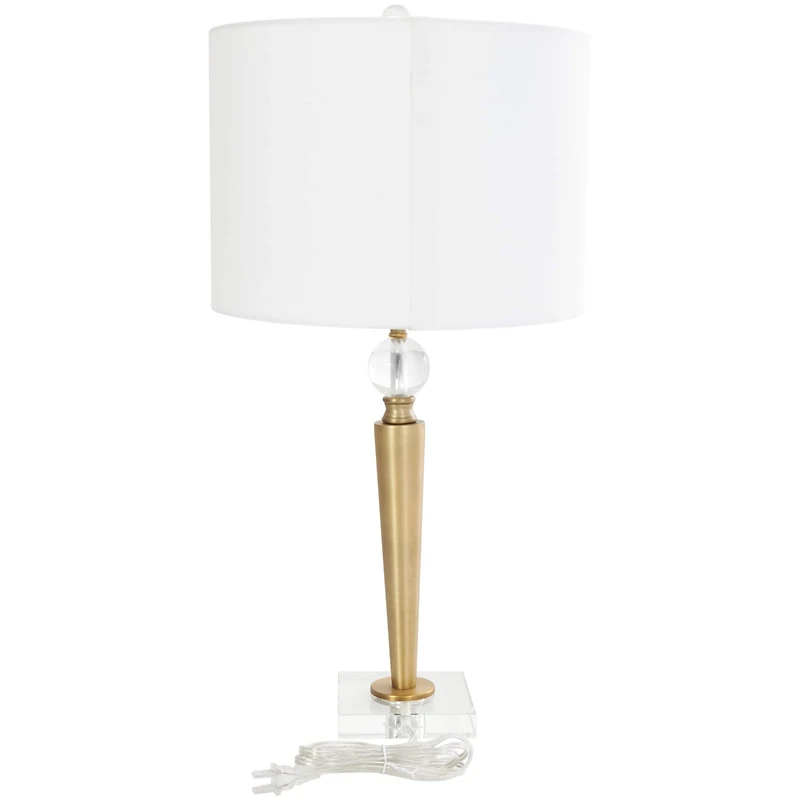 2ft. Gold Metal Inverted Cone Shaped Accent Lamp