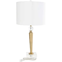 2ft. Gold Metal Inverted Cone Shaped Accent Lamp