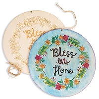 S&S Worldwide® Unfinished Bless This Home Plaque, 12ct.