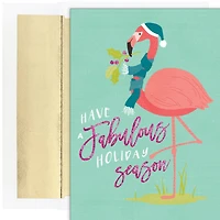 JAM Paper 5" x 7" Fabulous Flamingos Cards & Matching Envelopes Set, 18ct.