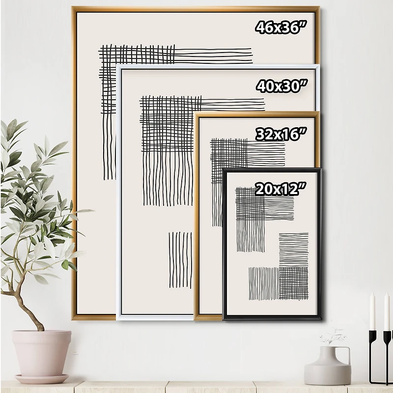 Designart - Minimal Geometric Compostions Of Elementary Forms XXI