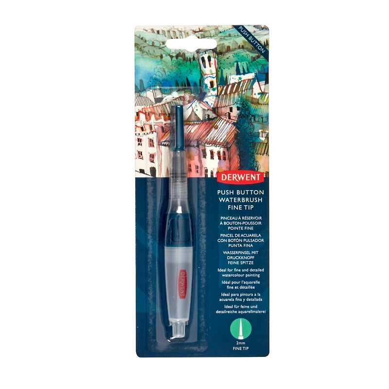 Derwent® Fine Tip Push Button Waterbrush