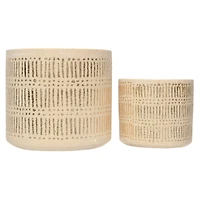 Hello Honey® Gold Stoneware Planters Set